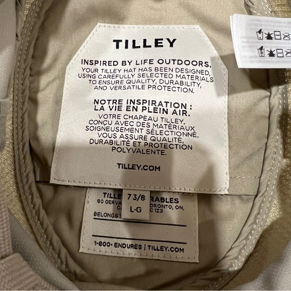TILLEY MODEL T5MO ADVENTURE AIRFLO HAT - SIZE 7 3/8 - KHAKI BEIGE - UNISEX - Picture 8 of 10